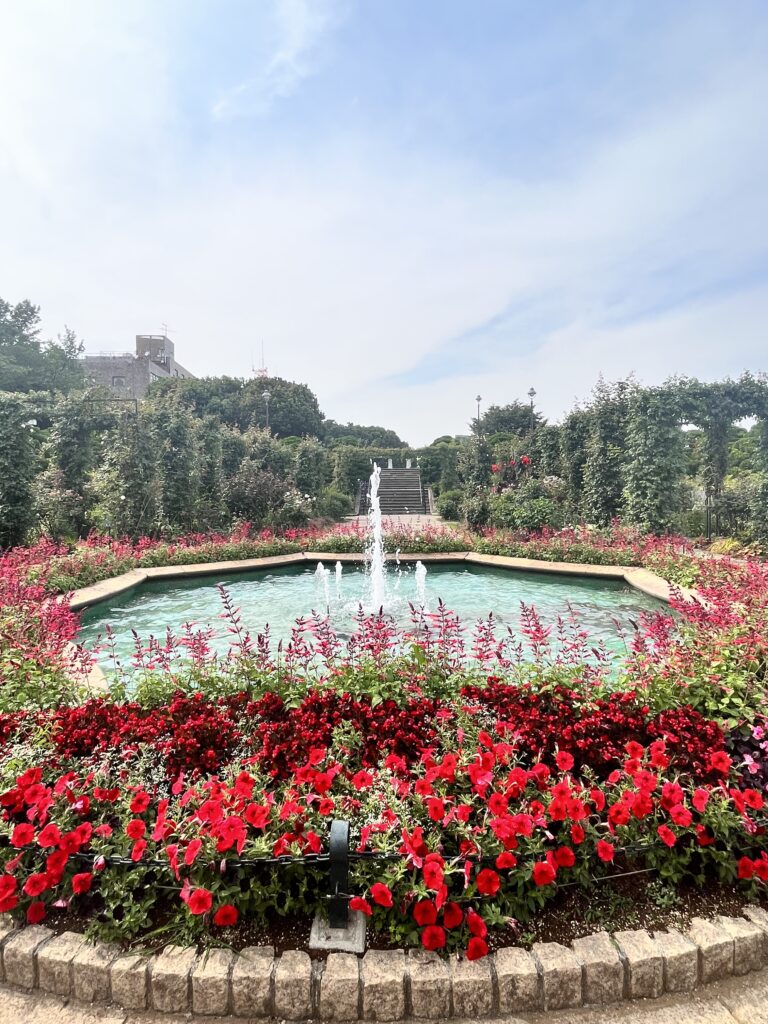 港の見える丘公園写真　噴水